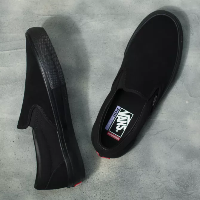 Vans Skate Slip On Pro Black Black Maven